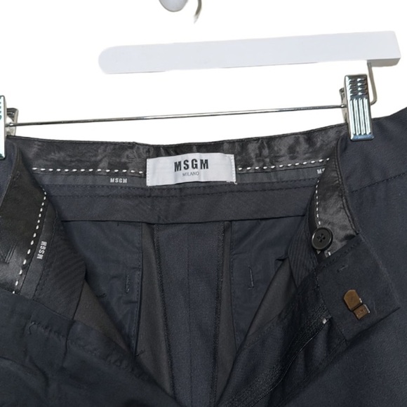 MSGM Men’s Pants Slacks Black Size 40 - Picture 15 of 16
